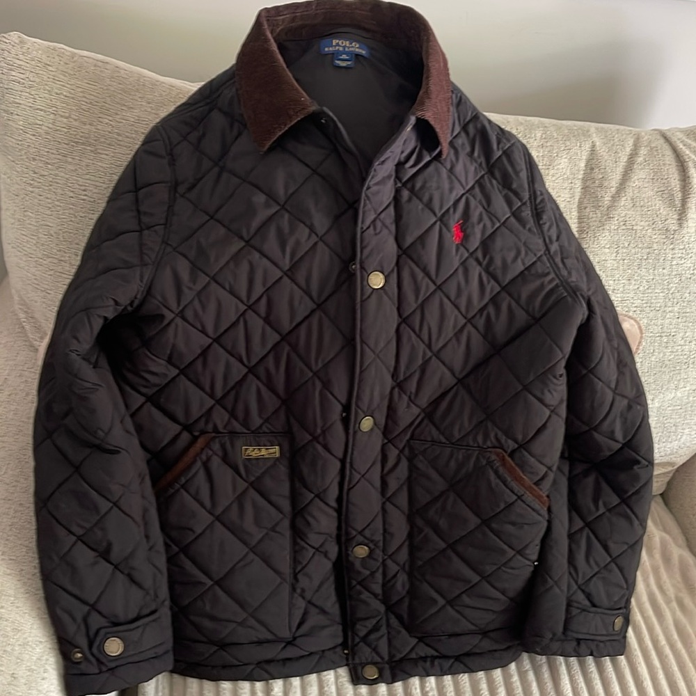 Black quilted Polo jacket